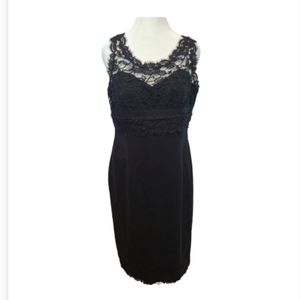 Anne Klein Lace Dress with Sweetheart Neckline